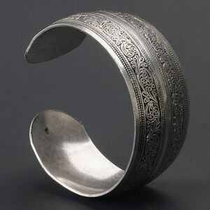 Ornate Tibetan Silver Filigree Cuff Ring -  Cuff Bracelet